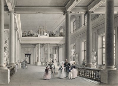 De bovenste ingangshal van de Academie voor Schone Kunsten in Sint-Petersburg, 1838 door Vasili Semenovich Sadovnikov